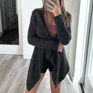 Grey Knit Cardigan